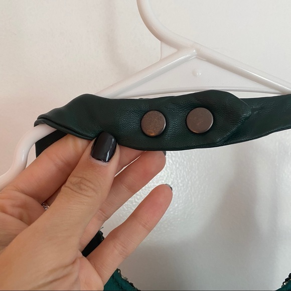 Line & Dot Viola Green Sequin Halter Swing Dress - Picture 11 of 11